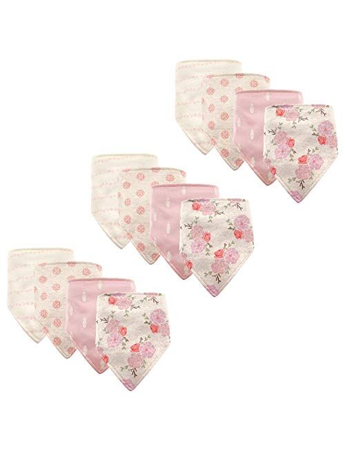 Hudson Baby Infant Boy Cotton Bandana Bibs 4pk, Airplane, One Size