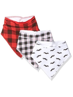 Baby Infant Boy Cotton Fleece Bandana Bibs 4pk, Bear, One Size