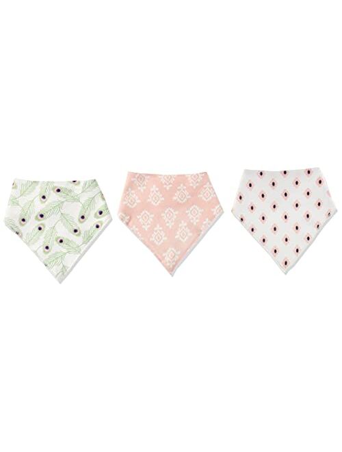 Hudson Baby Infant Boy Cotton Fleece Bandana Bibs 4pk, Bear, One Size