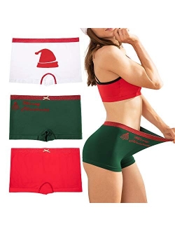 Womens Seamless Underwear Boyshort Ladies Panties Spandex Panty Workout Boxer briefs 5-Pack