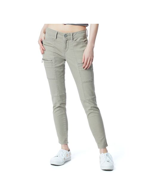 Juniors' Unionbay Blaire Stretch Twill Skinny Utility Moto Pants