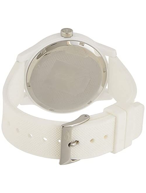 Lacoste Men's TR90 Quartz Watch with Rubber Strap, White, 20 (Model: 2010984)