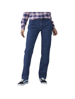 Stretchy Straight-Leg Carpenter Pants