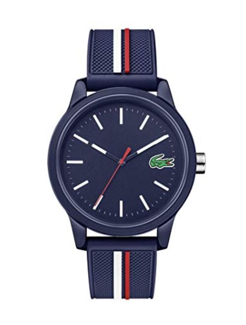 Lacoste Men's Lacoste.12.12 Quartz Watch with Silicone Strap, Multiple Color, 20 (Model: 2011070)