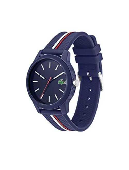 Lacoste Men's Lacoste.12.12 Quartz Watch with Silicone Strap, Multiple Color, 20 (Model: 2011070)