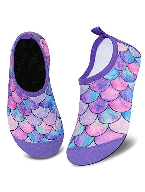 Kids Water Swim Shoes Barefoot Aqua Socks Shoes Quick Dry Non-Slip Baby Boys & Girls