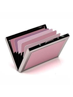 RFID Credit Card Holder Metal Wallets Credit Card Protector Business Card Holder for Women or Men