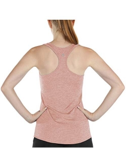 icyzone Workout Tank Tops with Built in Bra - Women's Racerback Athletic Yoga Tops, Running Exercise Gym Shirts