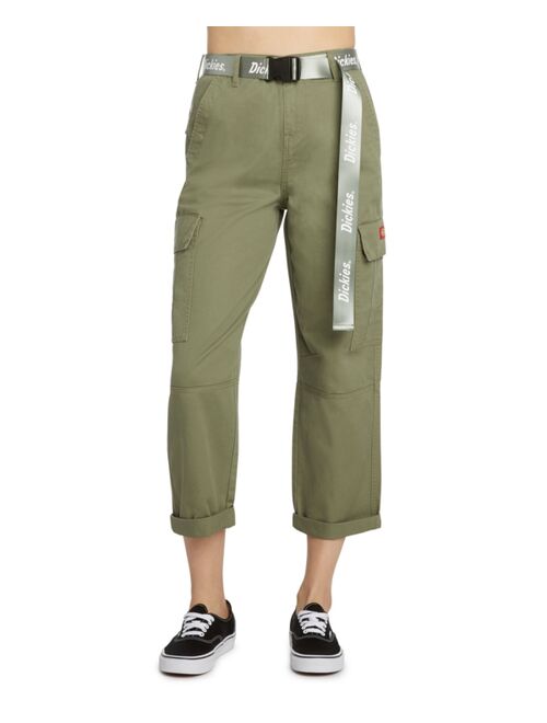 Dickies Juniors' Belted Cargo Capri Pants