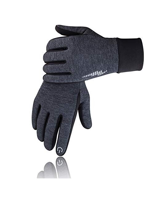 SIMARI Work Gloves for Men Women with Grip, Freezer Gloves for Cold, Winter Hiking Running, Touchscreen Waterproof Warm, Perfect for Yard, Gym Workout, Outdoor, Driving, 