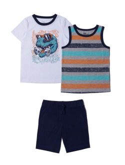 Little Boys 3 Piece Short Set