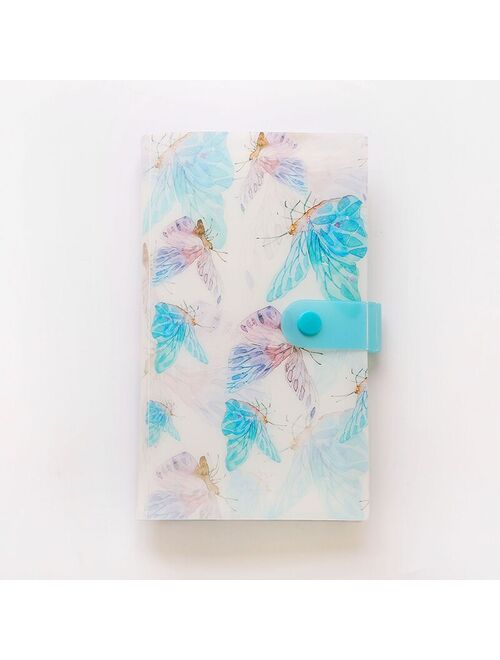 240 Bits Floral Pattern Large Capacity Business Card Holder Ticket Collection Photocard Book Card Case Card Wallet Photo Album