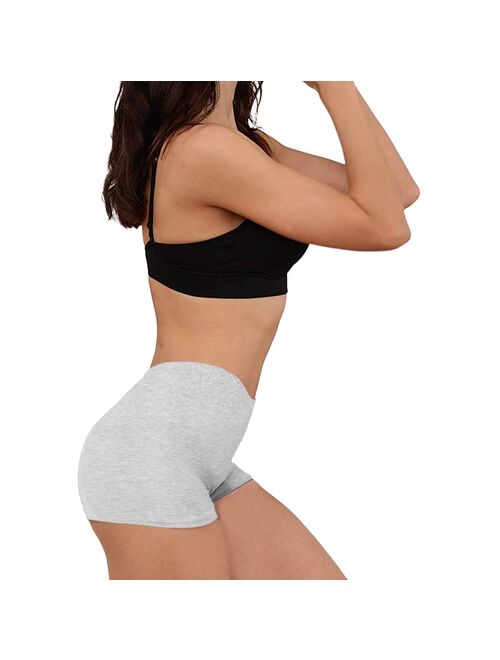 5pcs Summer Safety Short Pants Under Skirts For Women Boyshorts Panties Seamless Big Size Female Safety Boxer Panties Underwear