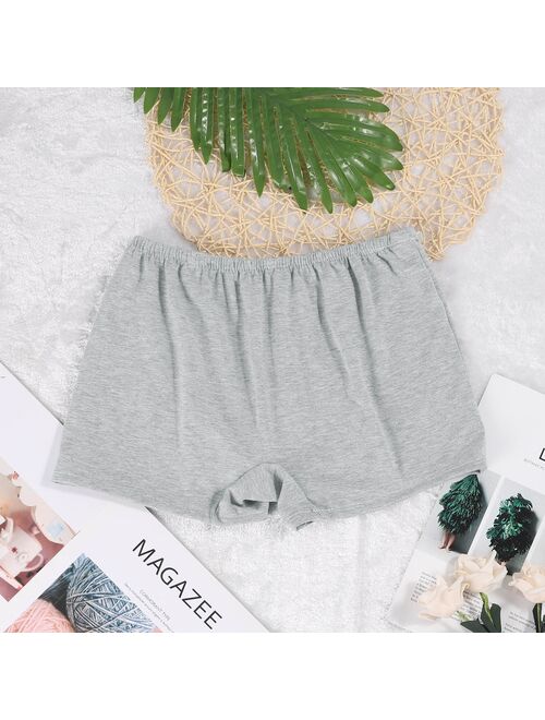 5pcs Summer Safety Short Pants Under Skirts For Women Boyshorts Panties Seamless Big Size Female Safety Boxer Panties Underwear