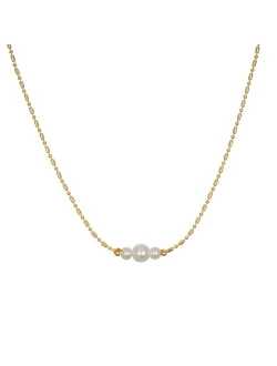 LC Lauren Conrad Triple Simulated Pearl Choker Necklace