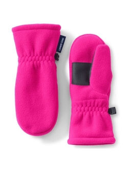 Kids Neutral Lands' End Fleece Mittens