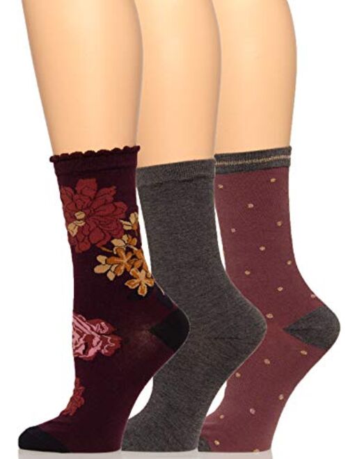 Felina | Crew Socks 3-Pack | Soft | Comfort | One Size Fits All