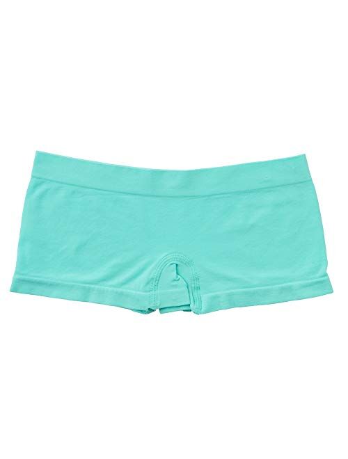 Alyce Intimates Pack of 10 Seamless Girls Boyshort, Solids & Prints