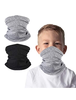 Kids Face Cover Neck Gaiter for Cycling Hiking Fishing Sport Outdoor, Washable and Reusable