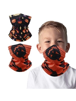 Kids Face Cover Neck Gaiter for Cycling Hiking Fishing Sport Outdoor, Washable and Reusable