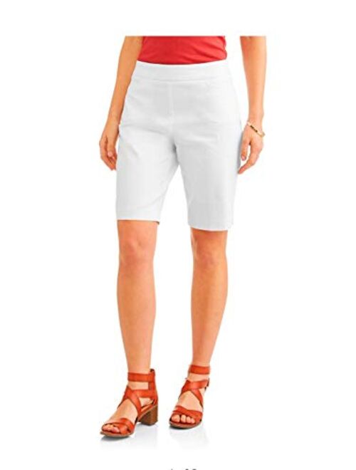 Time and Tru Women's Pull On Styling 10" Inseam Millenium Bermuda 