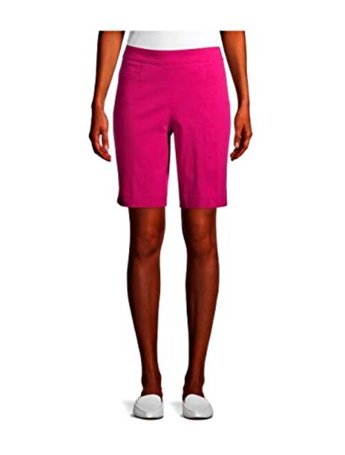 Time and Tru Women's Pull On Styling 10" Inseam Millenium Bermuda 