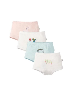 Infant Baby Girls Underwear Panties Kids Boyshort Briefs Soft 100% Cotton Boxer Toddler Undies 3-11 Years(Pack of 4/12)