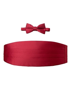 Men's Cummerbund and Bow Tie Set