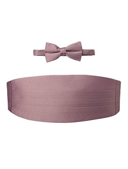 Men's Cummerbund and Bow Tie Set