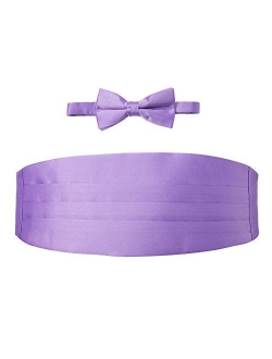 Men's Cummerbund and Bow Tie Set