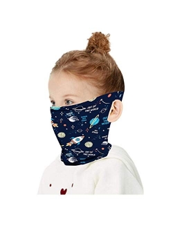 HAO HONG Cooling Kids Face Scarf Cover-Dust Bandana Neck Gaiter Ear Loops Multifunction Headband Balaclava Outdoors Dustproof Lightweight