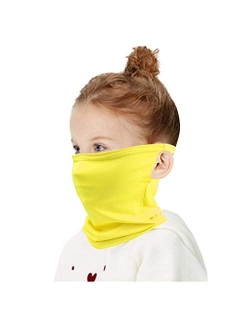 HAO HONG Cooling Kids Face Scarf Cover-Dust Bandana Neck Gaiter Ear Loops Multifunction Headband Balaclava Outdoors Dustproof Lightweight