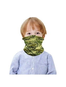 HAO HONG 1 PC Cooling Kids Face Scarf Mask-Dust Bandana Neck Gaiter Multifunction Headband Boy Girl Balaclava Outdoors Dustproof Lightweight