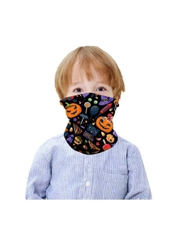 HAO HONG 1 PC Cooling Kids Face Scarf Mask-Dust Bandana Neck Gaiter Multifunction Headband Boy Girl Balaclava Outdoors Dustproof Lightweight