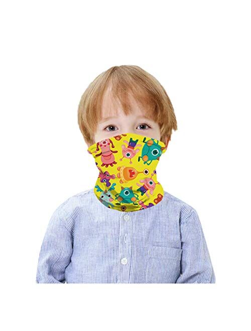 HAO HONG 1 PC Cooling Kids Face Scarf Mask-Dust Bandana Neck Gaiter Multifunction Headband Boy Girl Balaclava Outdoors Dustproof Lightweight