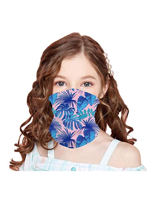 HAO HONG 1 PC Cooling Kids Face Scarf Mask-Dust Bandana Neck Gaiter Multifunction Headband Boy Girl Balaclava Outdoors Dustproof Lightweight