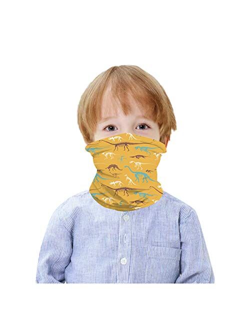 HAO HONG 1 PC Cooling Kids Face Scarf Mask-Dust Bandana Neck Gaiter Multifunction Headband Boy Girl Balaclava Outdoors Dustproof Lightweight