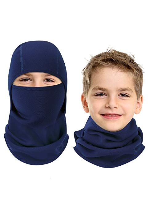 Vorshape Kids Balaclava Windproof Ski Face Warmer Neck Warmer for Cold Weather, 1 Piece, 4 Color