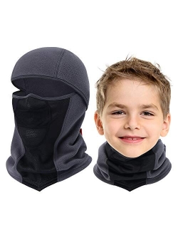 Breathable Kids Balaclava Ski Mask, Waterproof Face Mask for Boys Girls Youth