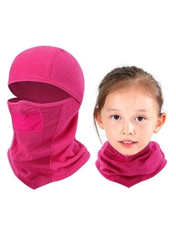Breathable Kids Balaclava Ski Mask, Waterproof Face Mask for Boys Girls Youth