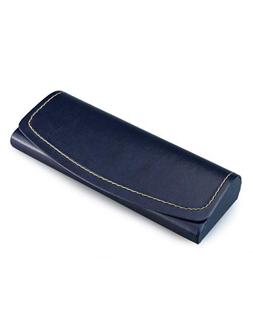 LifeArt Eyeglass Case Hard Shell, Portable Sunglass Case, fashionable PU Leather Eyeglass Case, Lightweight