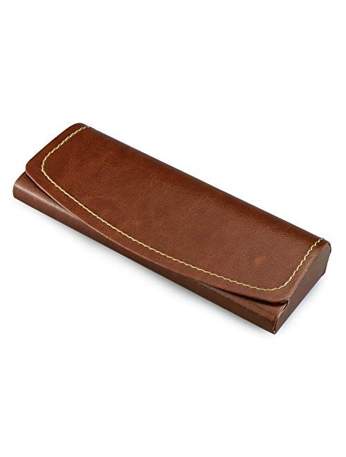 LifeArt Eyeglass Case Hard Shell, Portable Sunglass Case, fashionable PU Leather Eyeglass Case, Lightweight