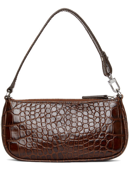 Brown Croc Mini Rachel Bag