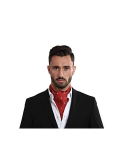 NV HOLDERS: Men's Premium 100% Silk Cravat Ascot Tie