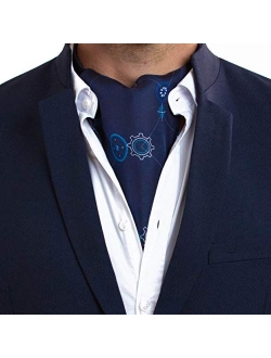 NV HOLDERS: Men's Premium 100% Silk Cravat Ascot Tie