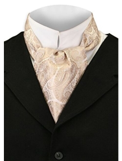 Historical Emporium Men's Satin Paisley Ascot