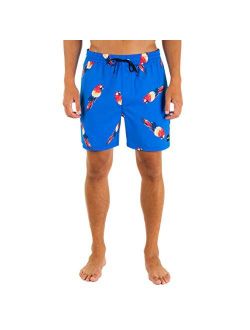 Men's Printed 17" Volley Board Short