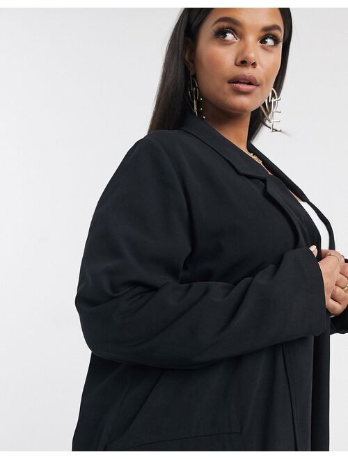 ASOS DESIGN Curve soft duster in black