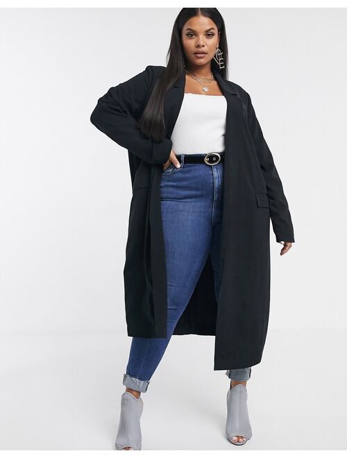 ASOS DESIGN Curve soft duster in black