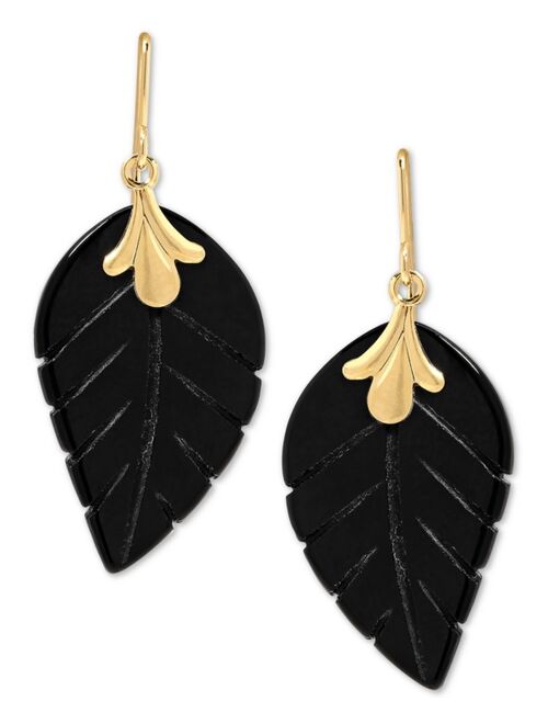 Macy's Leaf Earrings in 10k Gold